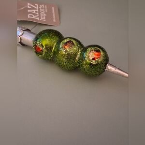 Olives On A Pick Christmas Tree Ornament NWT